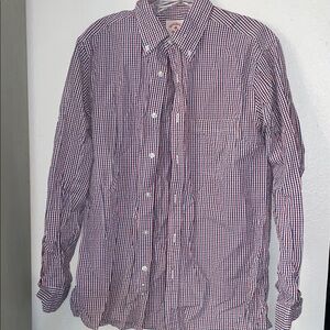 Brooks Brothers Red and Blue Gingham Button-Down Shirt